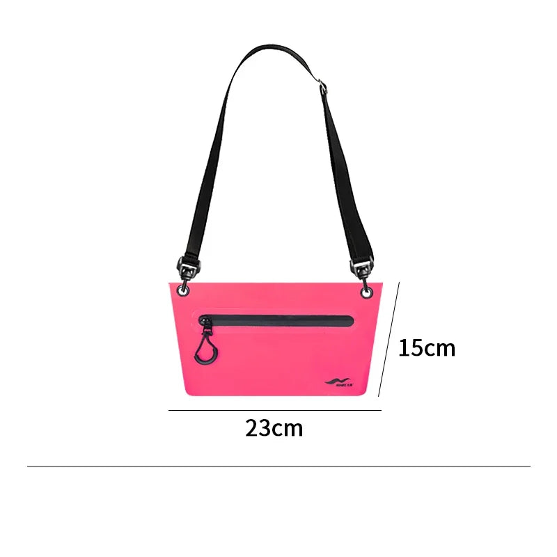 Maike Wash Dry Bag for Women PVC Waterproof Bags for Swimming Beach Phone Storage Crossbody Dry Bag Fanny Pack  2L