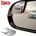 2pcs HD Glass Blind Spot Mirrors Convex Lens Rearview Wide