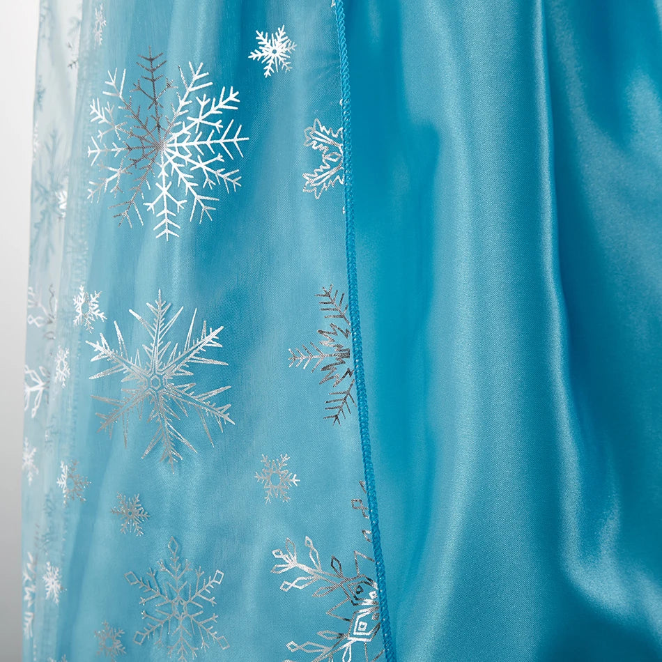 Children Anna Elsa Dress Girls Princess Cosplay Costume