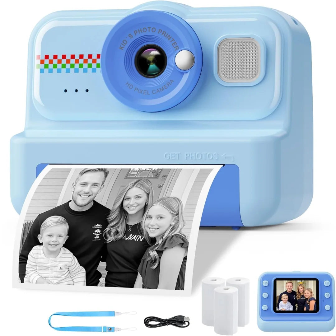 Kids Camera Instant Print, 1080P HD Instant Print Camera for Kids