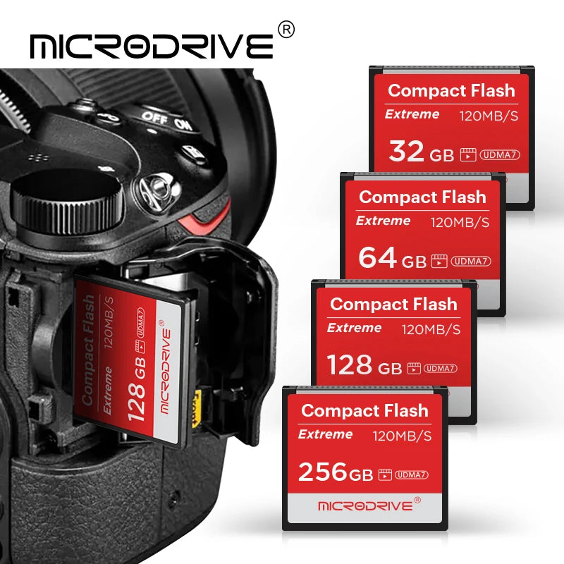 100% Original Real Capacity Memory Card 64GB CF Card 32GB 128GB 256GB Compact Flash Card For Camera computer