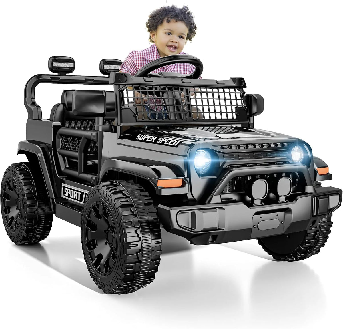 12V Ride On Car for Kids, Electric Ride On Toy with Parent Remote Control