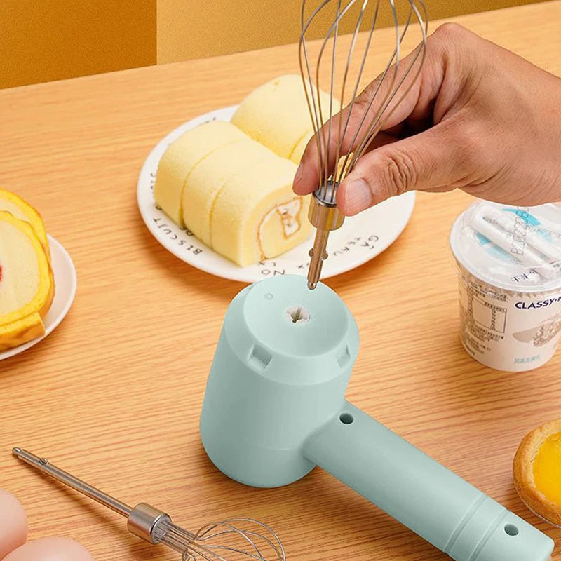 Diwiter 1 PCS Wireless Electric Food Mixer Portable 3 Speeds Egg Beater Baking Dough Cake Cream Mixer Kitchen Tools