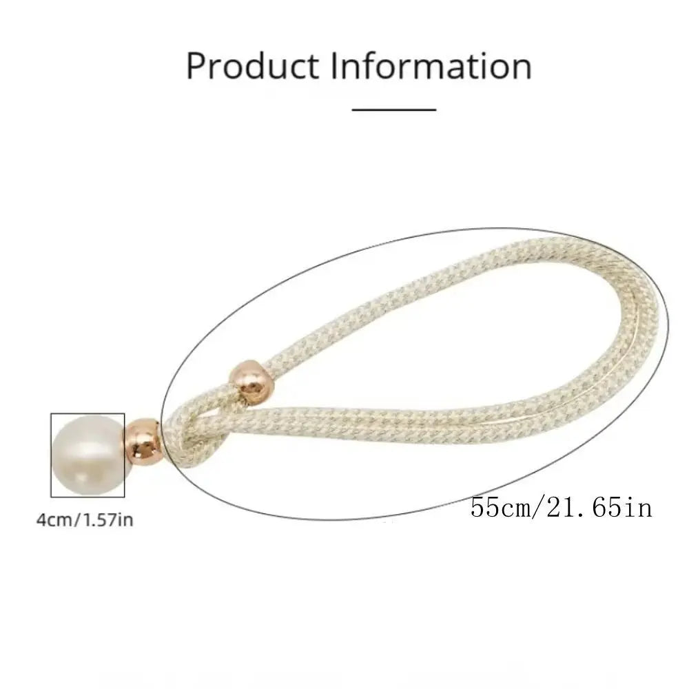 1PC Adjustable Pearl Curtain Clip Buckle Curtain Holder Pearl Binding Hook Home Decoration Accessories Curtain Tieback