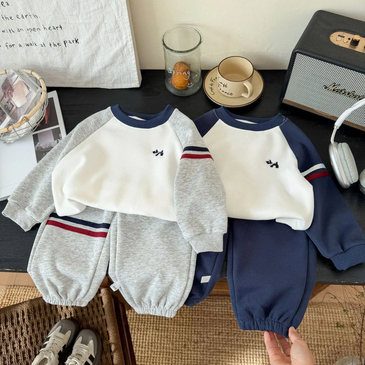 2026 New Autumn Kids Clothes Sets Baby Boy Girls Color