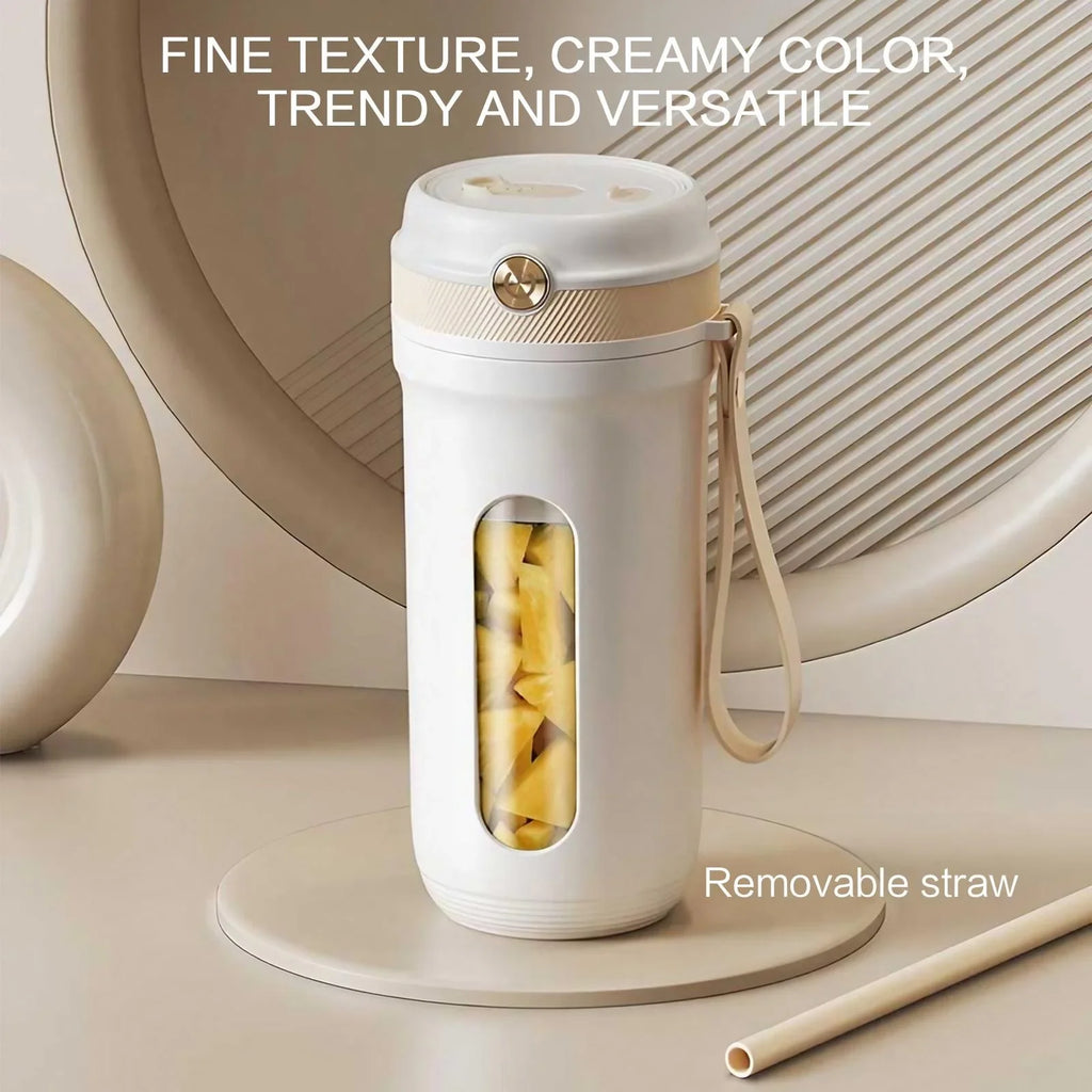 USB Rechargeable Electric Juicer Cup, Portable Mini Smoothie Blender Ice Crusher