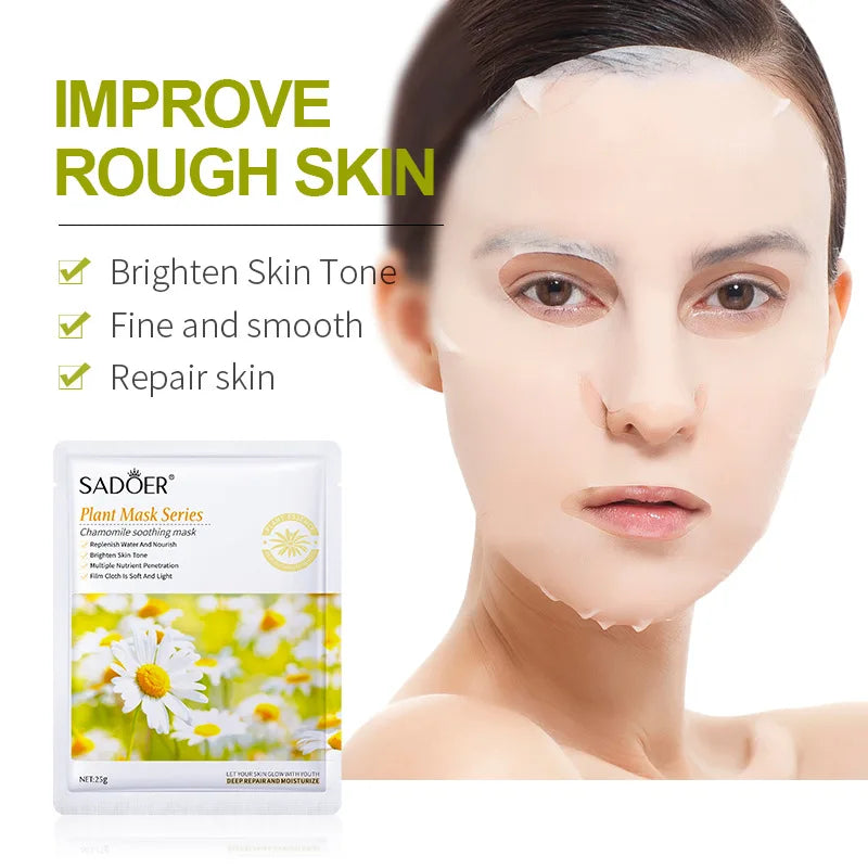 8pcs SADOER Fruits Face Mask Beauty Facial skincare Masks Moisturizing Firming Hydrating Facial Mask Face Care Korean Cosmetics