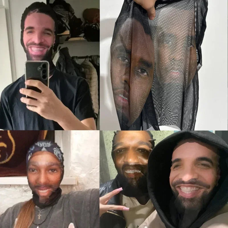 New Funny Cosplay Mesh Mask for Men Women Halloween Party