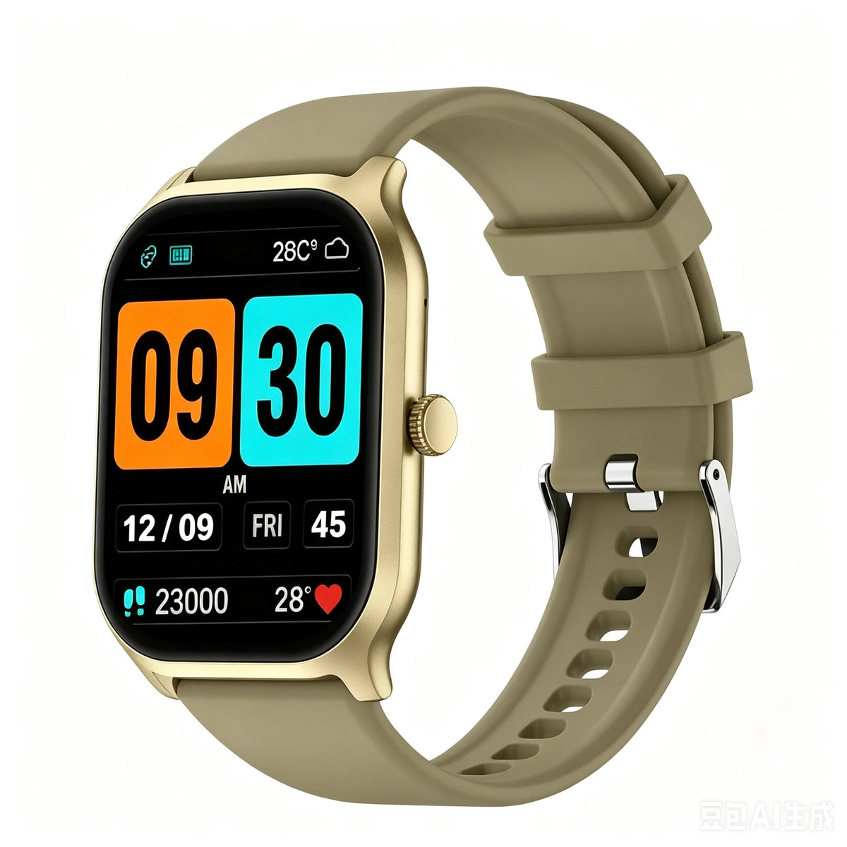 Smartwatch with HD Touch Screen, Wireless Calling, Alarm, Multi-Sport Modes