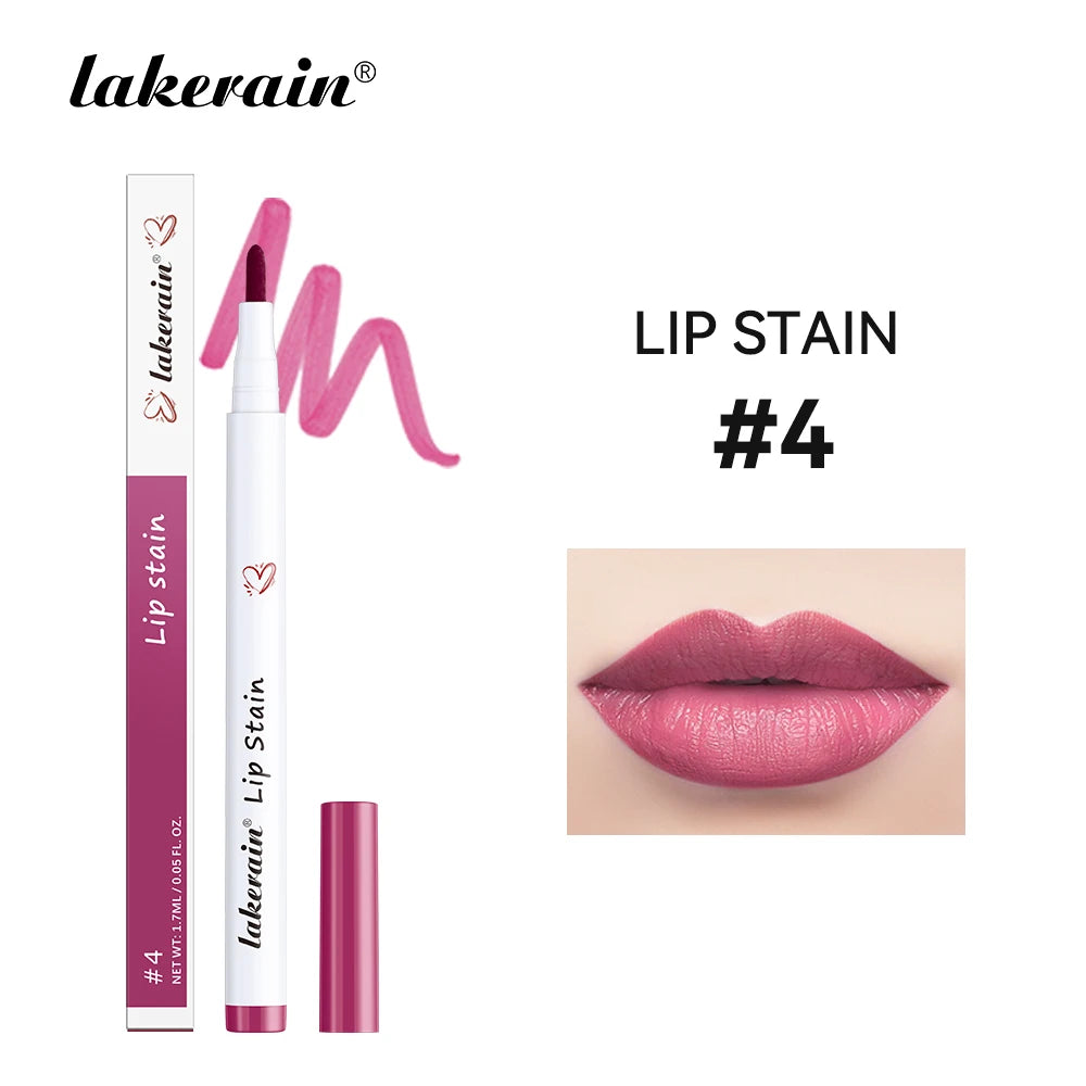 6Colors Lip Stain Pencil Liquid Lip Liner Waterproof Plumping Lip Tint