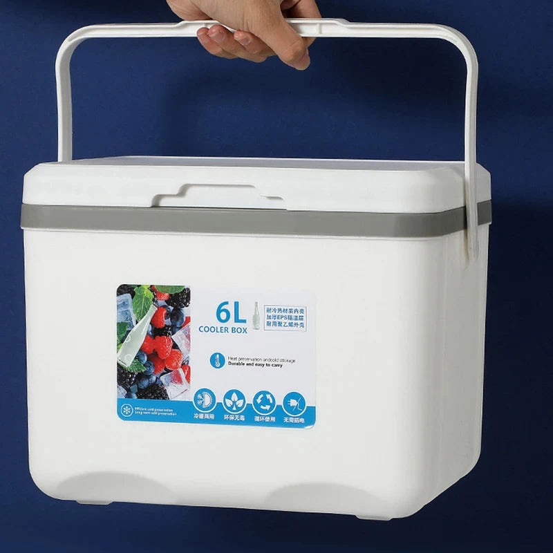 2026 New 12L Fishing Cooler Box Outdoor Ice Box Portable Camping Cooler Container for Hiking Fishing Tackle Storage