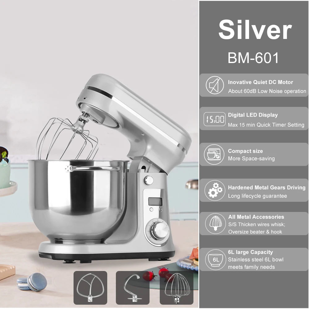 BioloMix Kitchen Food Stand Mixer, Blender, Quiet Motor