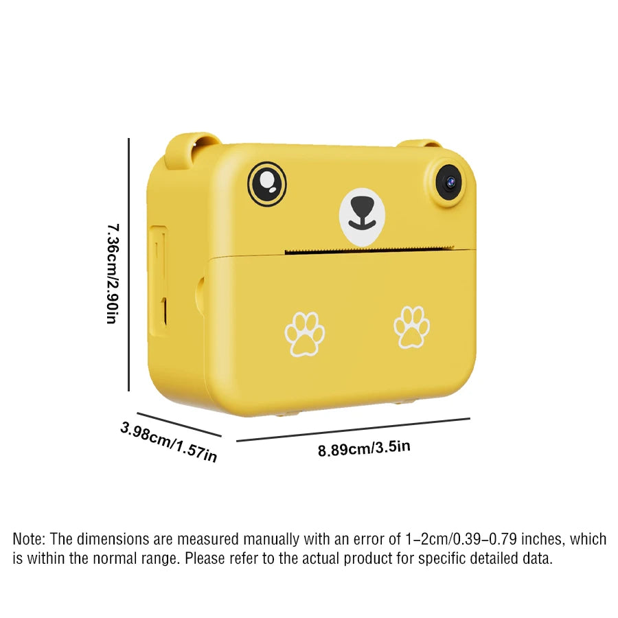 Kids Digital Camera Photography Instant Print Photo 1080P HD With Video Recorder