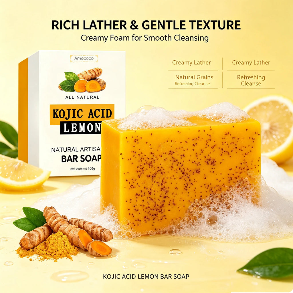 Amococo Turmeric Kojic Acid Soap 100g Deep Cleansing Bar