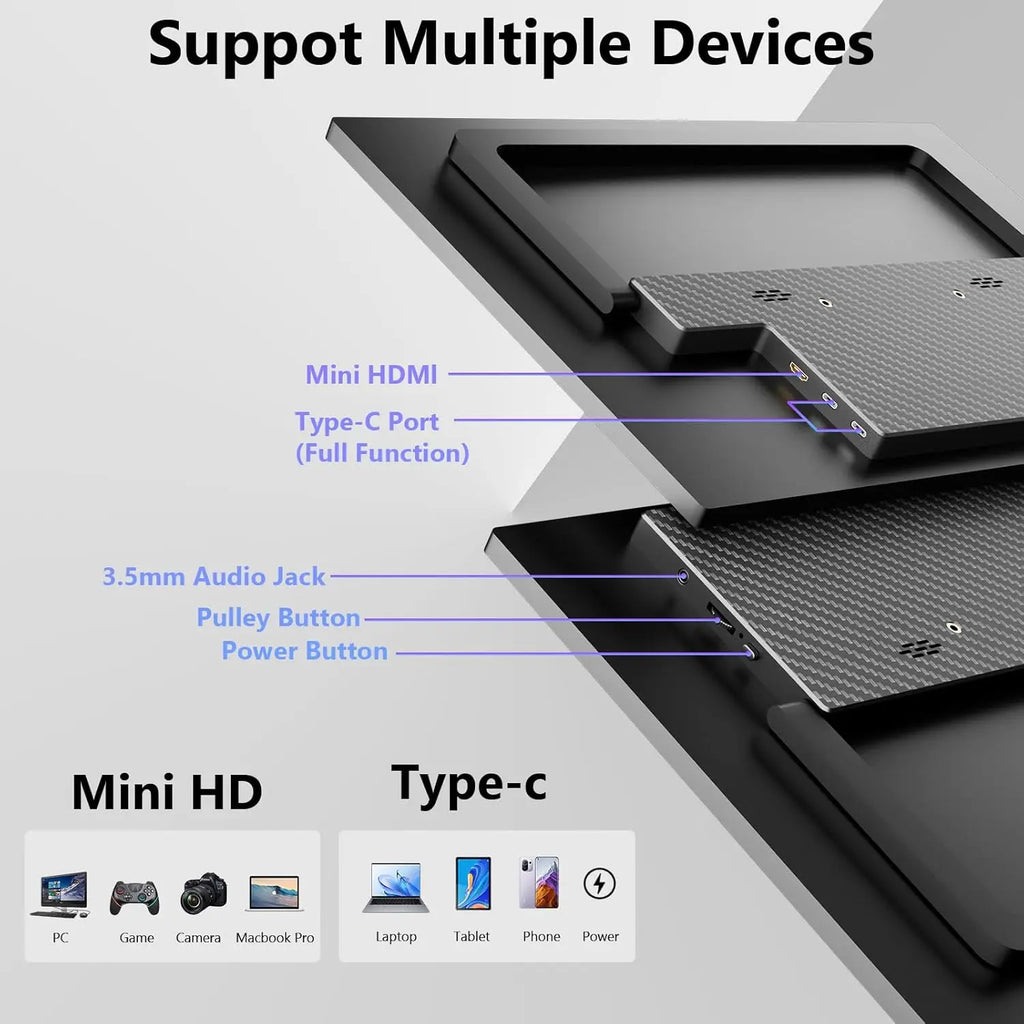 XAITH  UCKY 14/16-Inch Portable Touch Monitor 1200P HDR 16:10