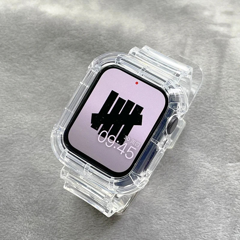 Clear Band + Case for Apple Watch Series