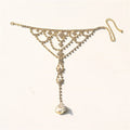 1ps Fashionable Shiny Finger Chain Jewelry Romantic Beach Party Minimalist Foot Chain Foot Accessories