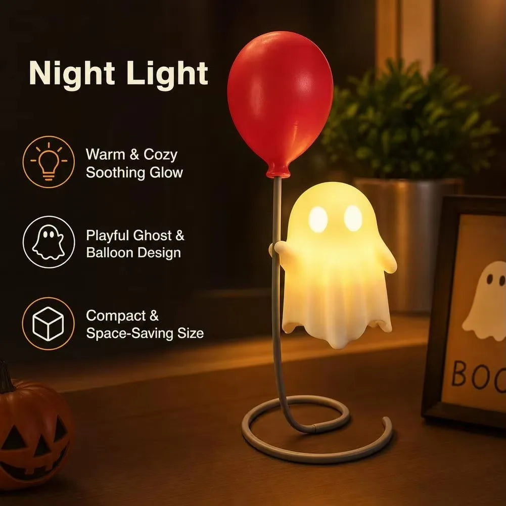 Spooky Ghost Night Light Halloween Vibe Cute Ghost