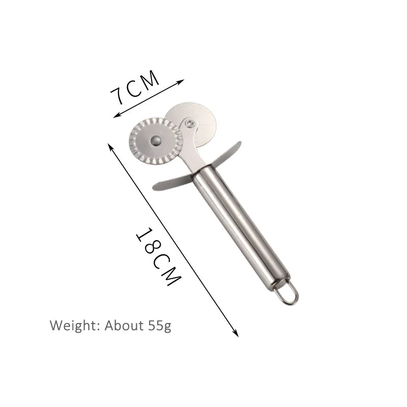 Stainless steel pizza cutter Pastry roller cutter Round knife pizza shovel Cake shovel baking utensils Kitchen accessories