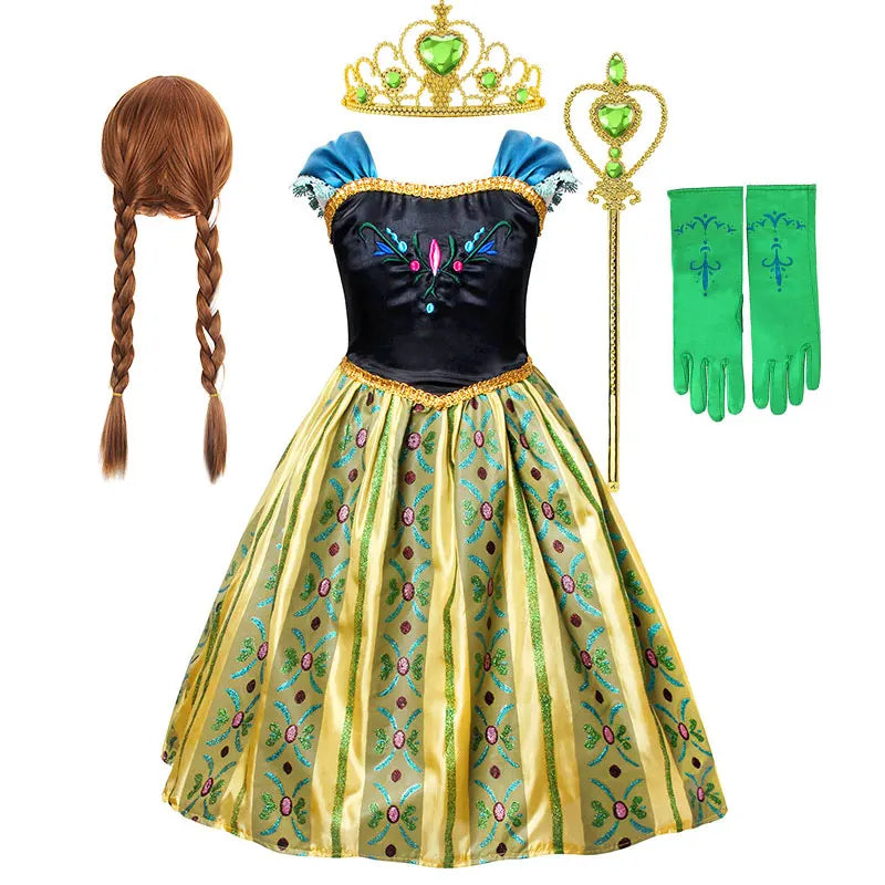Anna Luxury Coronation Frock Snow Queen Princess Dress