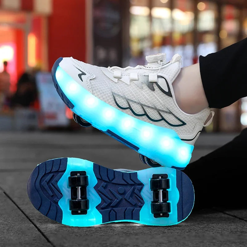 Children's And Teenage Roller Skates - Fashionable Upgraded Edition