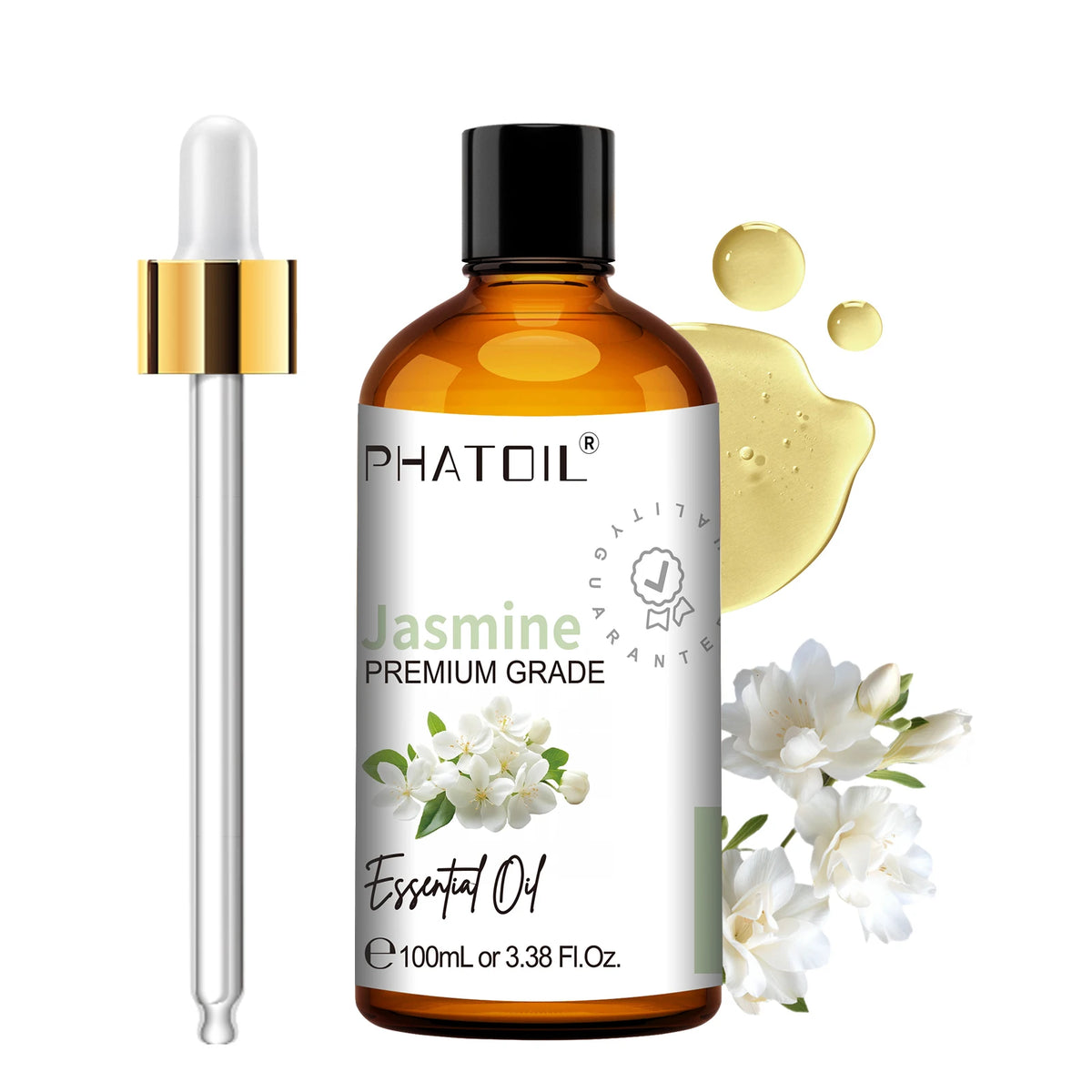 PHATOIL 100ml(3.38 fl.Oz) Eucalyptus Peppermint Tea tree Vanilla Bergamot Aromatherapy Essential Oil For Diffuser,Candle Making