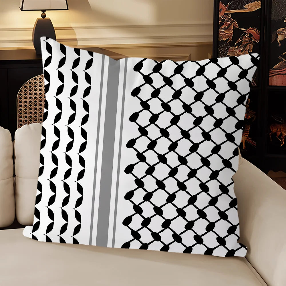Arabic Keffiyeh Traditional Pattern Sofa Living Room Bedroom Headboard