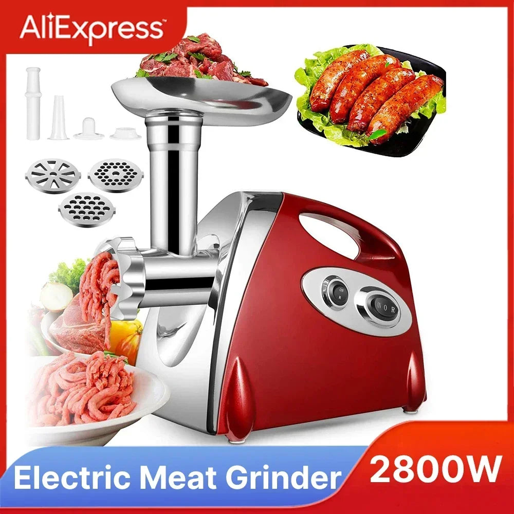 2800W Electric Meat Grinder Heavy Duty Grinder Kitchen Electric