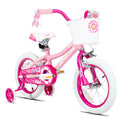 JOYSTAR Petal Girls Bike for Kids Ages 2-10 with Training Wheels Basket Streamers