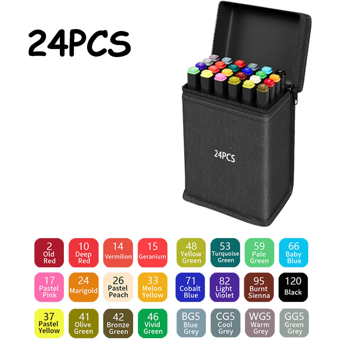 24/48/80/120/168/262 Colors Professional Drawing Markers