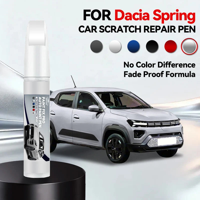 Car Paint Repair Pen For 2021-2025 Dacia Spring Paint Scratch Repair Accessories Blue Red Green Black Grey Beige White