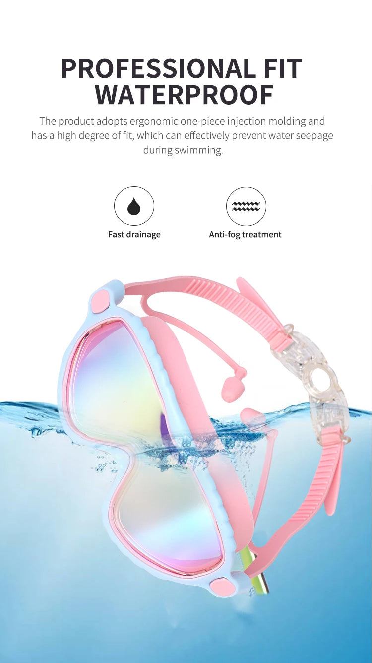 Kids Swimming Goggles for Boys & Girls (3-15 Years)