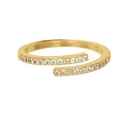 New 2024 Minimalist Thin Rings For Women Wedding Brilliant Cubic Zircon High Quality Versatile Female Finger Ring Jewelry Gifts
