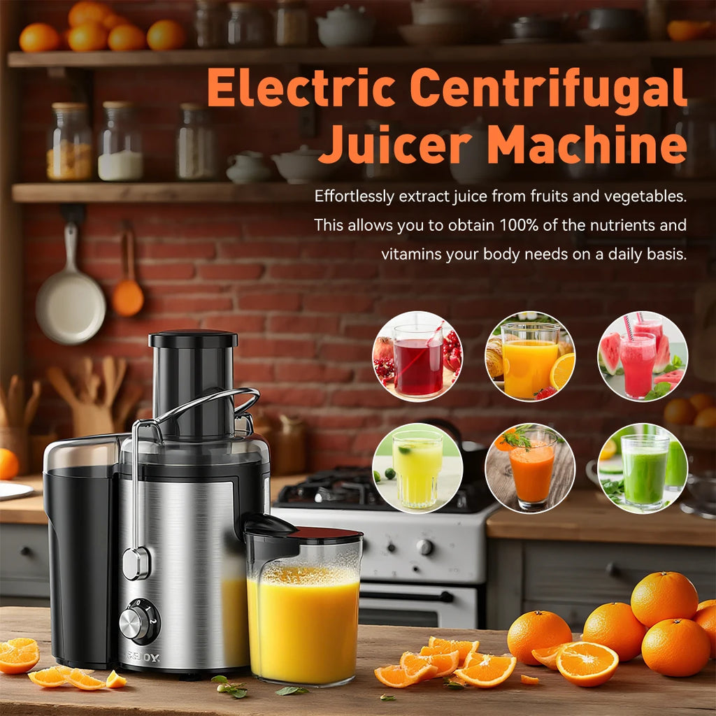 Sejoy Compact Fruits Juicer,Juice Extractor Machine Multiple Safety