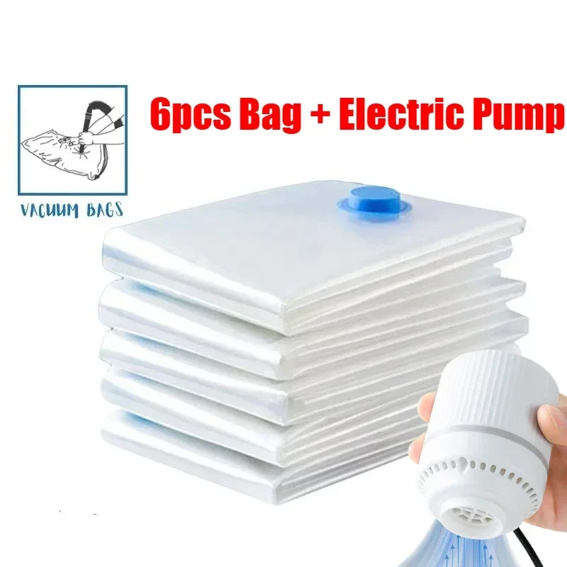 Vacuum Bag with Valve or Pump for Clothes Storing