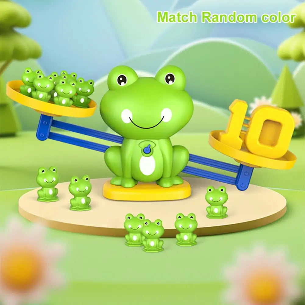 Funny Frog Scale Math Toys for Children Early Education Intelligence Enhancement Addition & Subtraction Balance Game