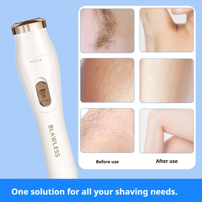 Women's Electric Shaver Painless Hair Remover for Face Bikini Underarms Legs Body Portable Epilator