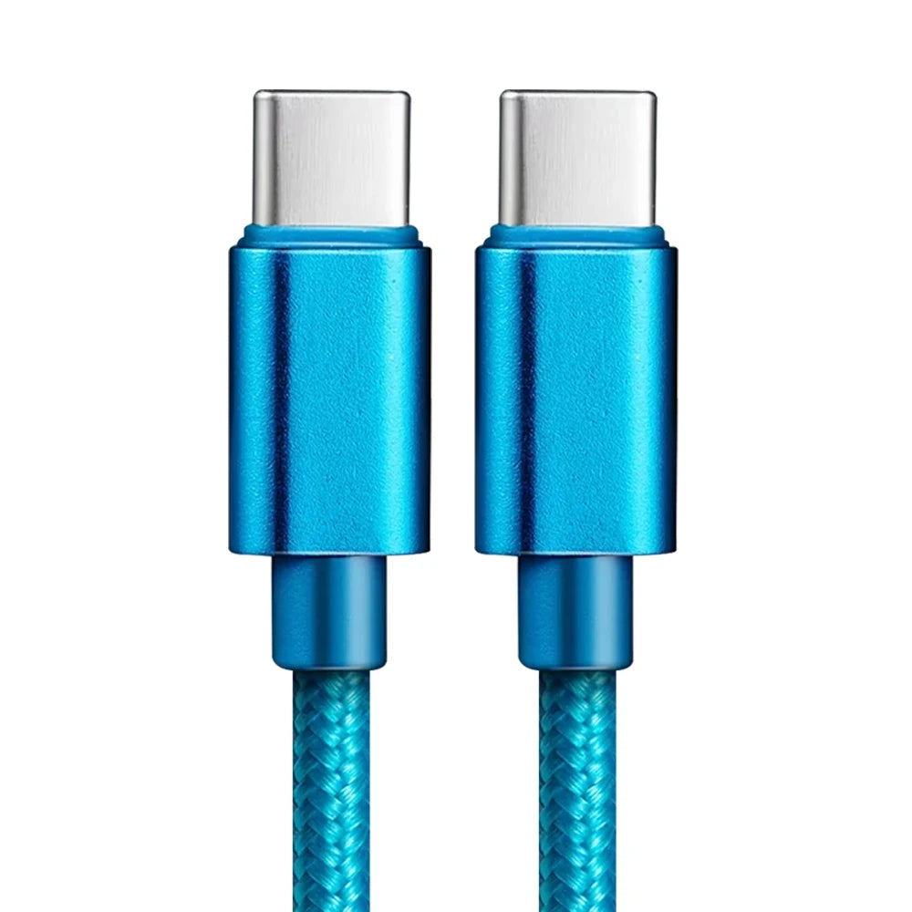 Nylon Braided 60W Type C Wire For iphone 15 16 17 pro max