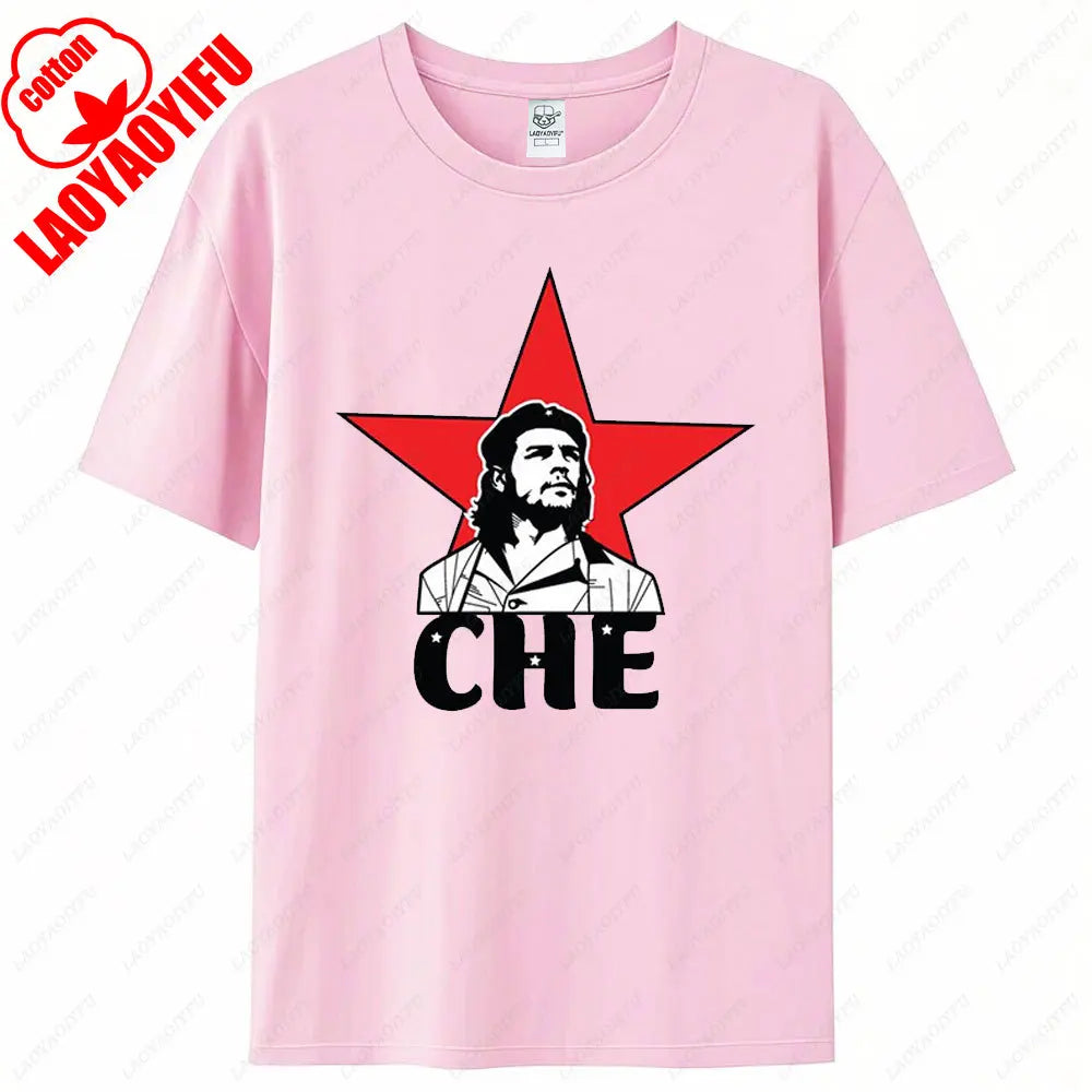 Che Guevara Shirt Rebel Cuban Shirt Guerrilla Revolution TShirt Casual Short Sleeve Men High Quality Tee Cotton Loose Tops