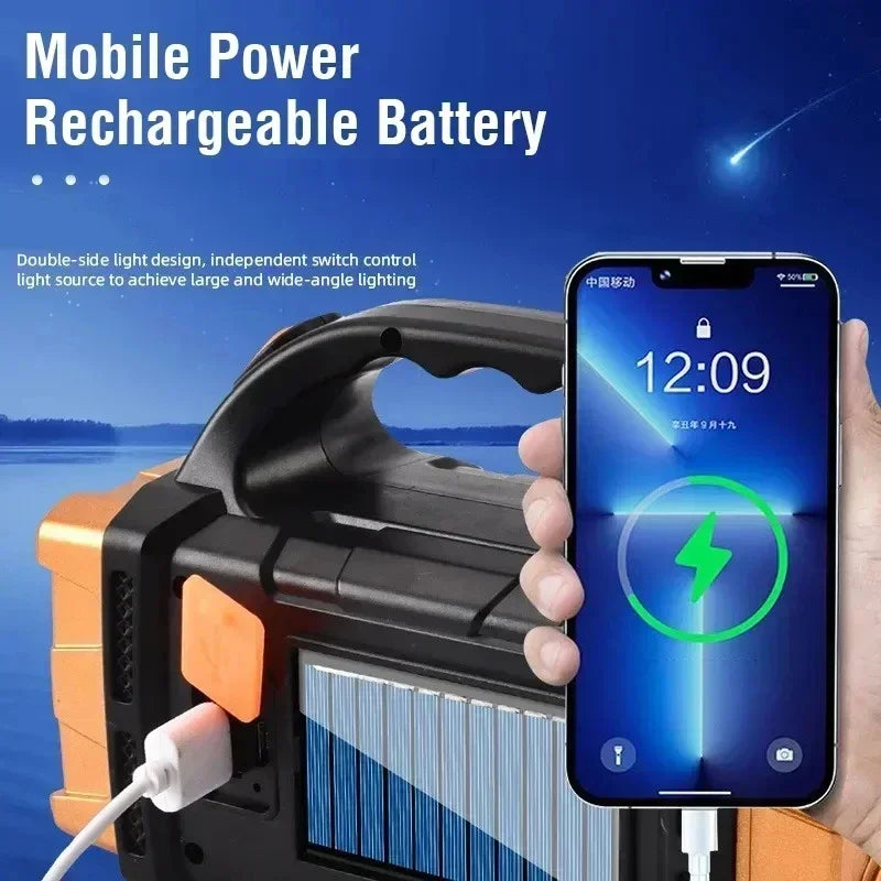 USB Rechargeable LED COB Flashlight Waterproof Portable
