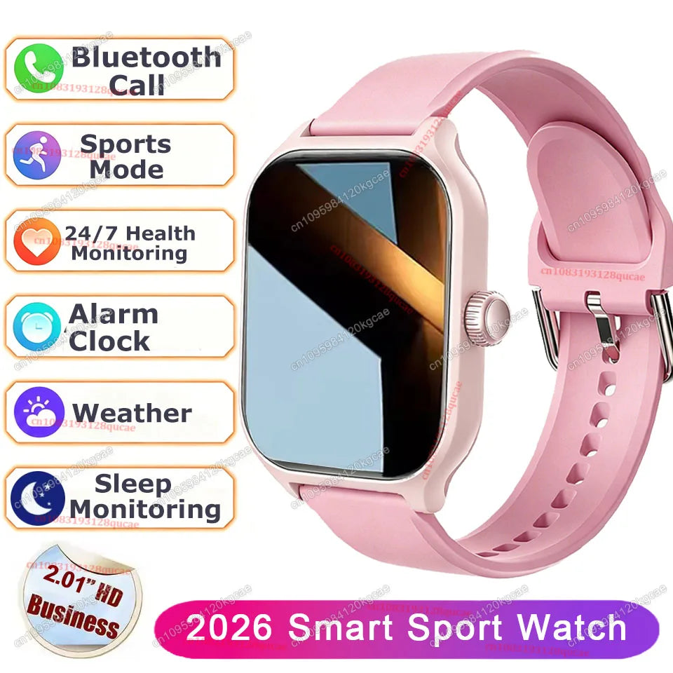 2026 Smart Watch 2.01'' Waterproof Fitness Sports Watch