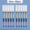 10Pcs High Quality Needle Type Gel Pens Straight Liquid
