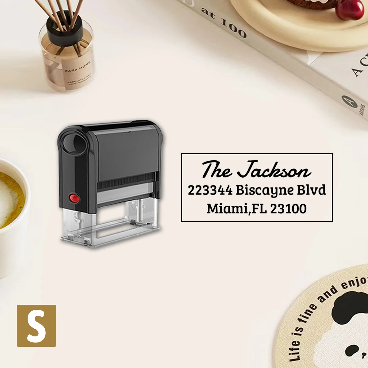 Custom Address Stamp, Return Address Stamps Self Inking Personalized