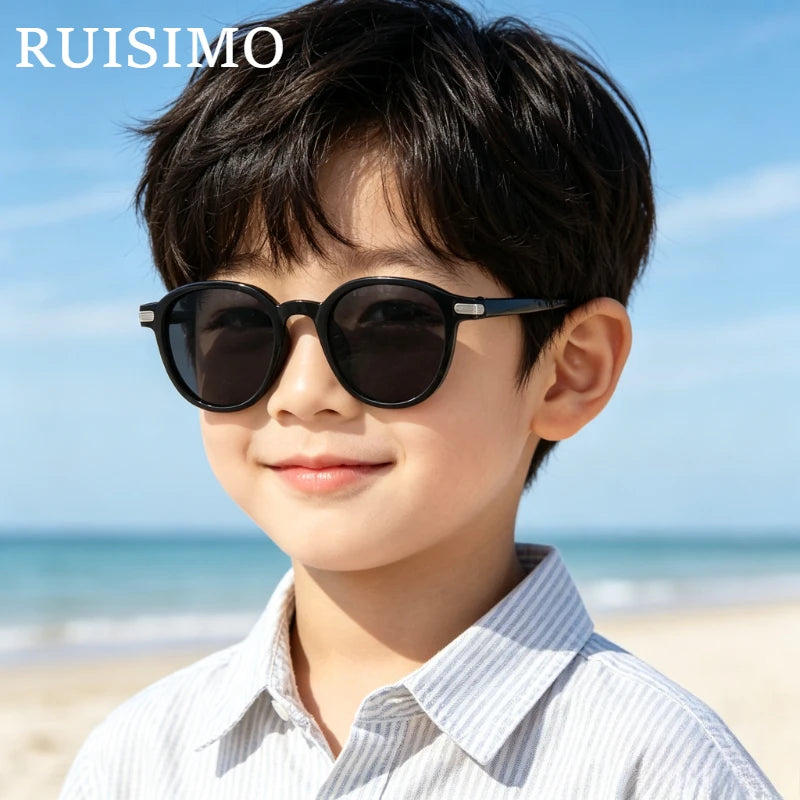 Fashion Children Sunglasses New Vintage Round