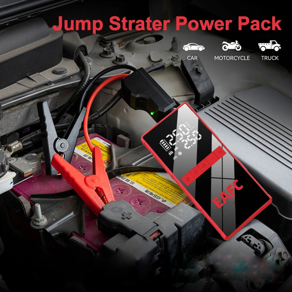 EAFC 4000A Peak Car Jump Starter 150PSI Air Compressor Newly Upgraded 4-in-1
