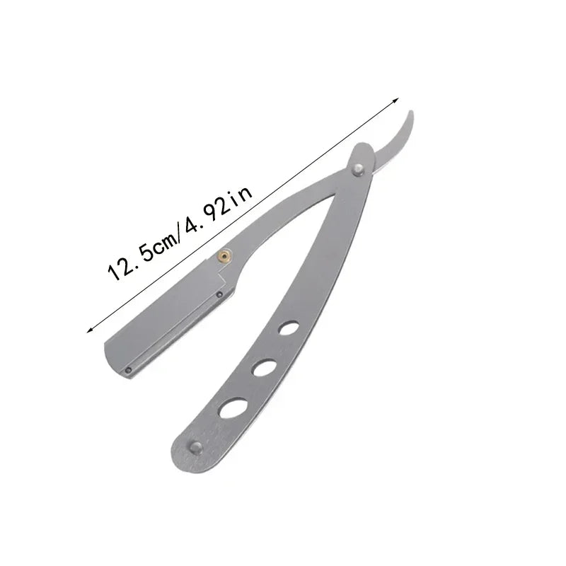 Barber Razor Edge Stainless Steel Shaver Shave With Blade Men Professional Manual Shaver StraightFolding Shaving