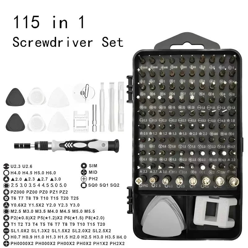 115-in-1 Small Screwdriver Set, Professional Repair Tool Kit for Phone,