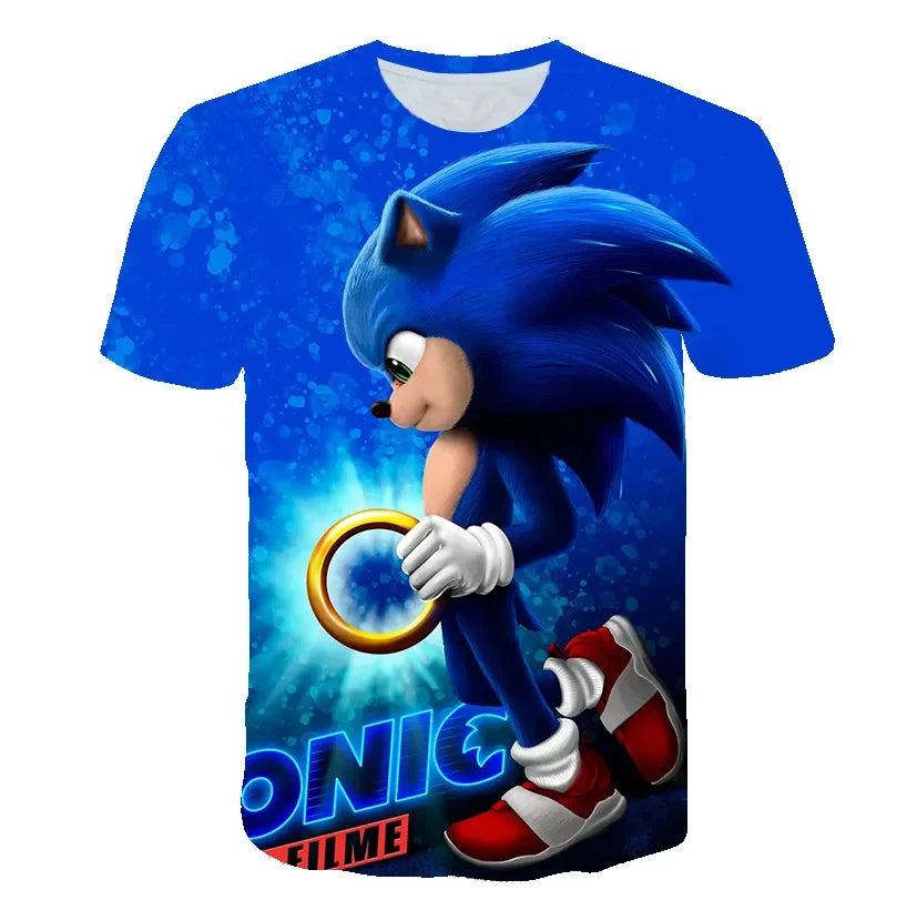 Boys 3D Printing Clothes New Cartoon T shirt Kids Clothing Boys Girls Cartoon Game Boy Summer Children T-shirt Tops