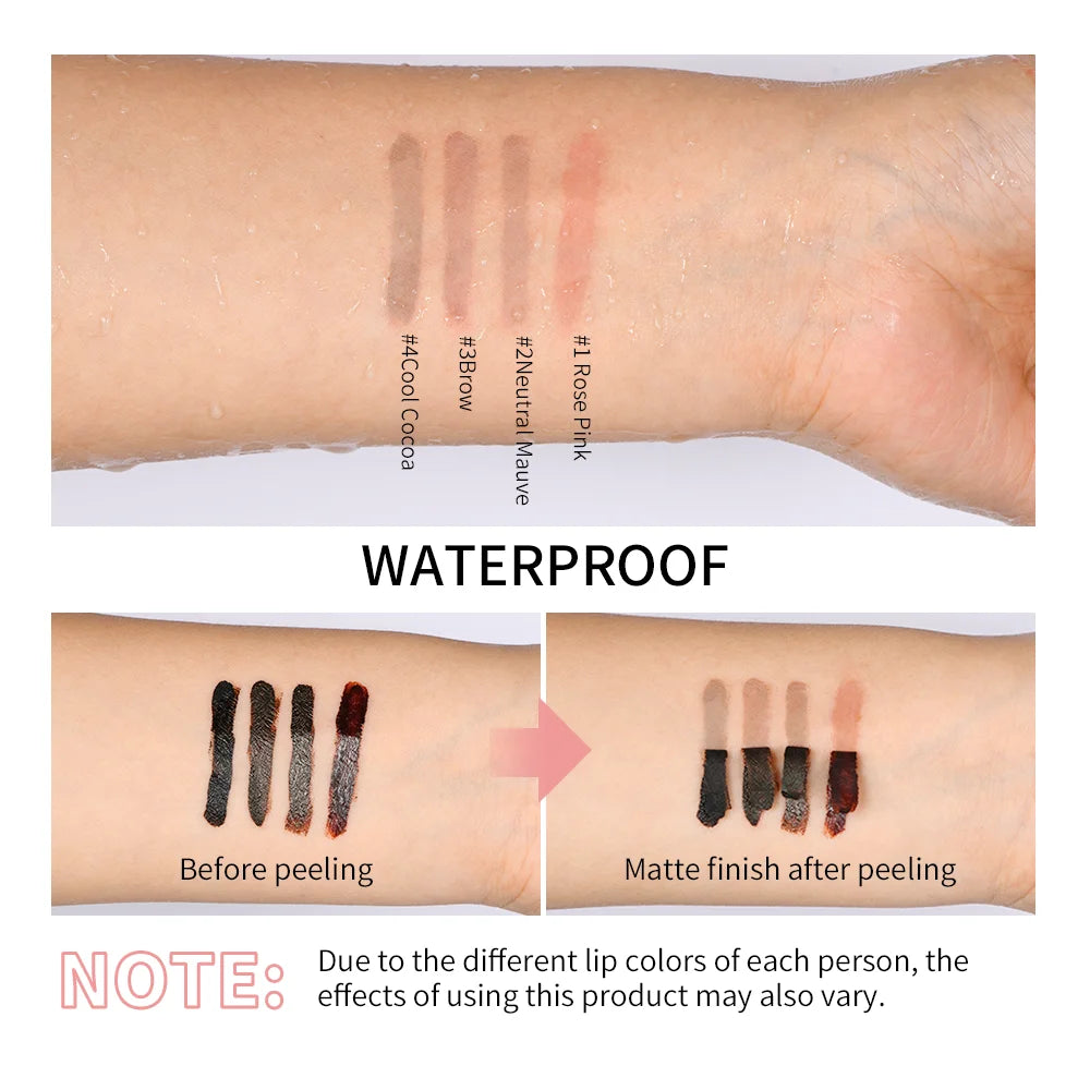 4 Colors Peel Off Lip Liner Waterproof Transfer-proof Lipstic Tattoo Waterproof