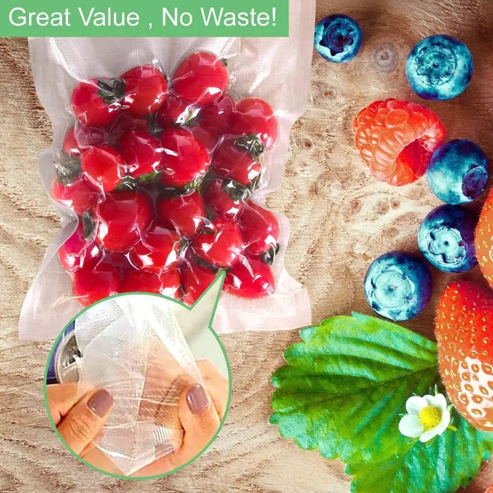 Heavy-Duty Vacuum Sealer Bags Roll with Seal - Cut-to-Size Sous Vide